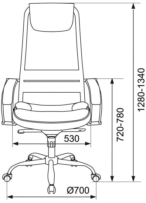 Кресло руководителя бюрократ ch 609sl